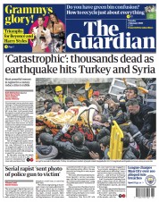 The Guardian front page for 7 February 2023