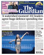 The Guardian front page for 7 March 2025