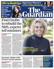 The Guardian (UK) Newspaper Front Page for 7 May 2021
