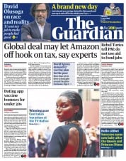 The Guardian (UK) Newspaper Front Page for 7 June 2021