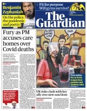 The Guardian (UK) Newspaper Front Page for 7 July 2020