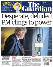 The Guardian (UK) Newspaper Front Page for 7 July 2022