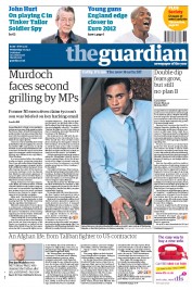 The Guardian (UK) Newspaper Front Page for 7 September 2011