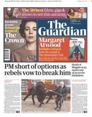 The Guardian (UK) Newspaper Front Page for 7 September 2019