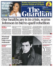The Guardian (UK) Newspaper Front Page for 7 September 2021