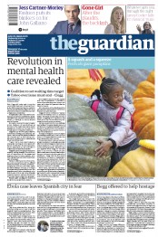 The Guardian (UK) Newspaper Front Page for 8 October 2014