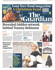 The Guardian (UK) Newspaper Front Page for 8 December 2018