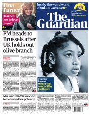 The Guardian (UK) Newspaper Front Page for 8 December 2020