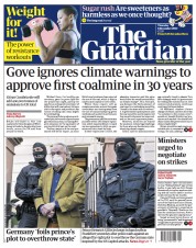 The Guardian (UK) Newspaper Front Page for 8 December 2022