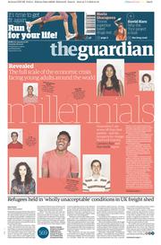 The Guardian (UK) Newspaper Front Page for 8 March 2016