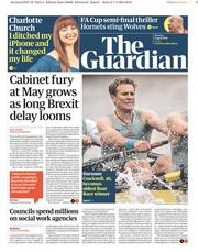 The Guardian (UK) Newspaper Front Page for 8 April 2019