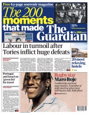 The Guardian (UK) Newspaper Front Page for 8 May 2021