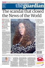 The Guardian (UK) Newspaper Front Page for 8 July 2011