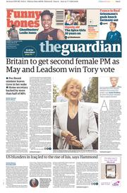 The Guardian (UK) Newspaper Front Page for 8 July 2016