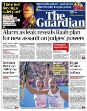 The Guardian (UK) Newspaper Front Page for 8 August 2022