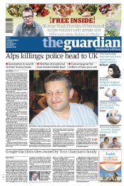 The Guardian (UK) Newspaper Front Page for 8 September 2012