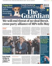 The Guardian (UK) Newspaper Front Page for 9 January 2019