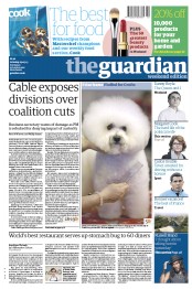 The Guardian (UK) Newspaper Front Page for 9 March 2013