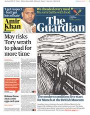 The Guardian (UK) Newspaper Front Page for 9 April 2019