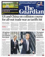The Guardian front page for 9 April 2025