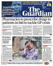 The Guardian (UK) Newspaper Front Page for 9 May 2023