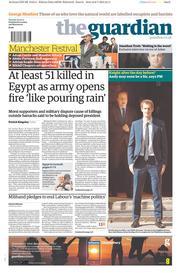 The Guardian Newspaper Front Page (UK) for 9 July 2013