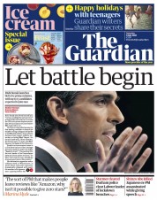 The Guardian (UK) Newspaper Front Page for 9 July 2022