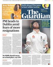 The Guardian (UK) Newspaper Front Page for 9 September 2019