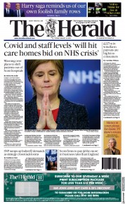 The Herald (UK) Newspaper Front Page for 10 January 2023