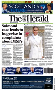 The Herald (UK) Newspaper Front Page for 10 February 2022