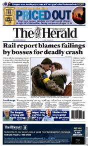 The Herald (UK) Newspaper Front Page for 10 March 2022