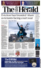 The Herald front page for 10 March 2023