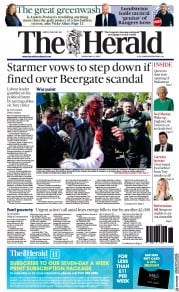 The Herald (UK) Newspaper Front Page for 10 May 2022
