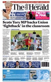 The Herald (UK) Newspaper Front Page for 10 June 2021