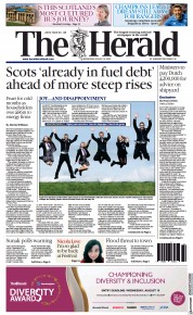 The Herald (UK) Newspaper Front Page for 10 August 2022