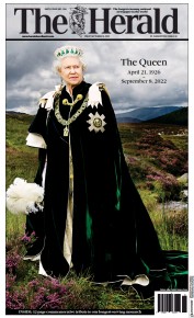 The Herald (UK) Newspaper Front Page for 10 September 2022