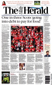 The Herald front page for 11 December 2023