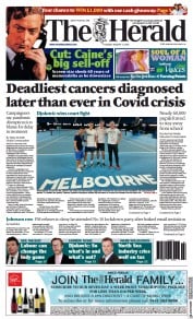 The Herald front page for 11 January 2022
