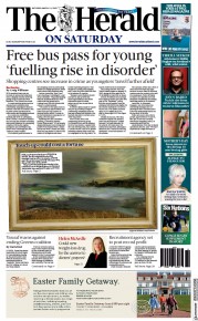The Herald front page for 11 March 2023