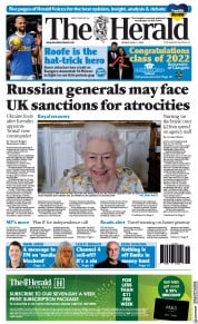 The Herald (UK) Newspaper Front Page for 11 April 2022