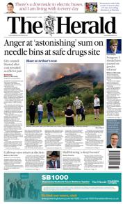 The Herald front page for 11 August 2025