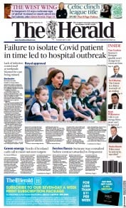 The Herald front page for 12 May 2022