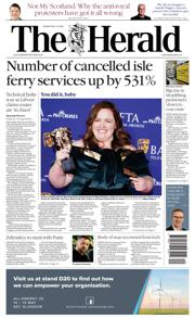 The Herald front page for 12 May 2025