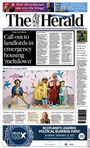 The Herald (UK) Newspaper Front Page for 12 July 2023