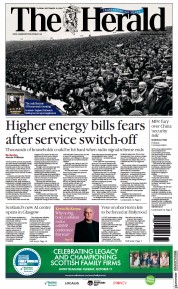 The Herald front page for 12 September 2023