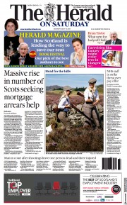 The Herald (UK) Newspaper Front Page for 13 August 2022