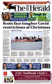 The Herald (UK) Newspaper Front Page for 14 December 2021