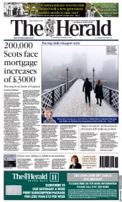 The Herald (UK) Newspaper Front Page for 14 December 2022
