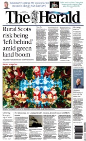 The Herald front page for 14 December 2023