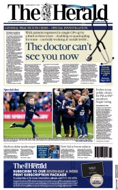 The Herald (UK) Newspaper Front Page for 14 March 2023